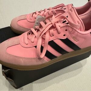 Adidas All Pink SAMBA Messi Indoor Soccer Shoes